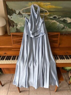 Reformation - Sera Silk Two Piece - light blue